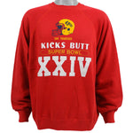 NFL (Tultex) - San Francisco 49ers Super Bowl XXIV Sweatshirt 1990s X-Large Vintage Retro Football