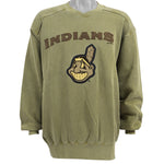 Puma - Cleveland Indians Spell-Out Sweatshirt 2000s Large Vintage Retro NFL Football