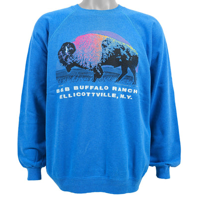 Vintage (Hanes) - B&B Buffalo Ranch Crew Neck Sweatshirt 1990 Large