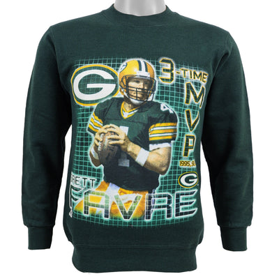 NFL (Pro Player) - Packers Brett Favre 3 Time MVP Crew Neck Sweatshirt 1997 Medium