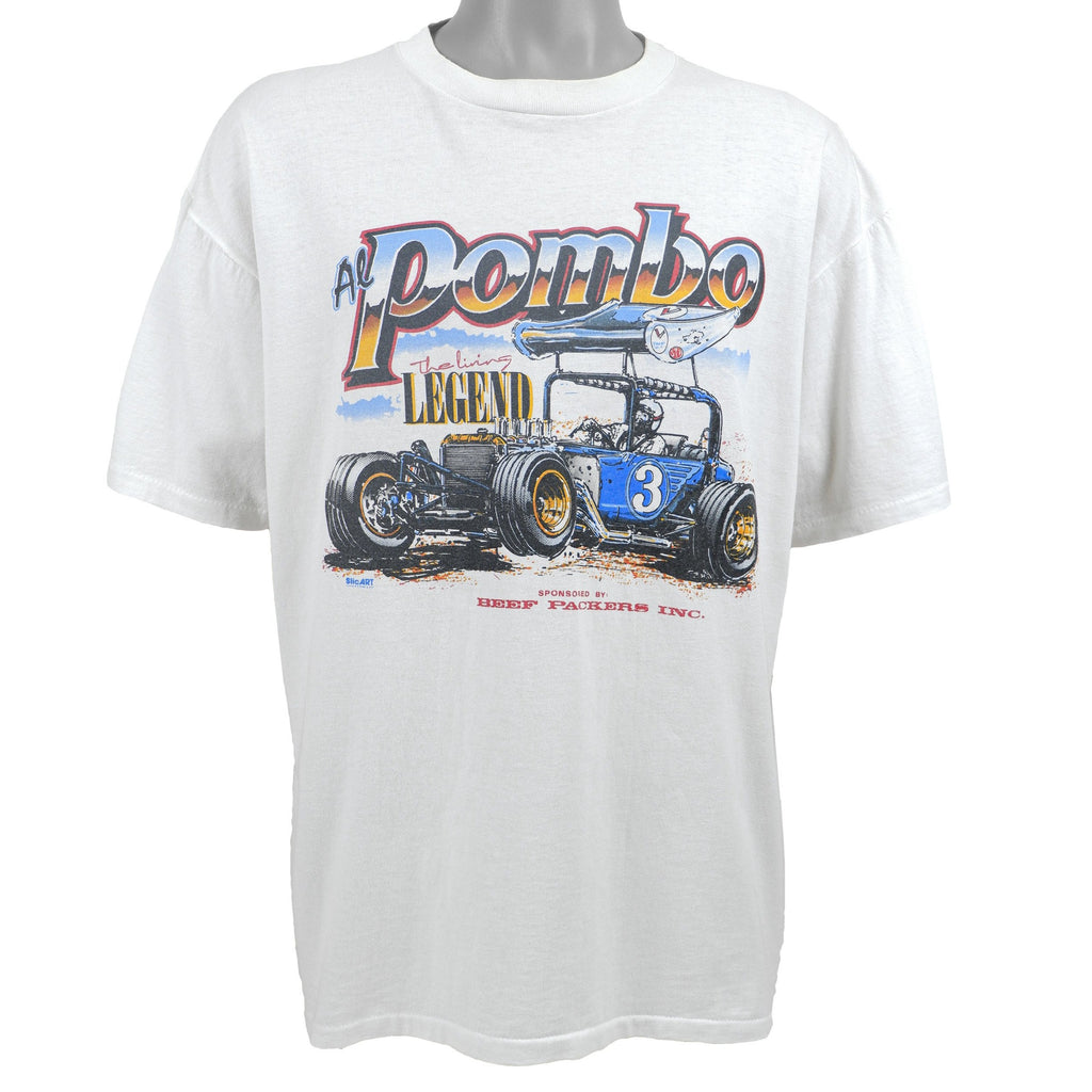 Vintage - Al Pombo - The Living Legend Signed T-Shirt 1990s Large Vintage Retro