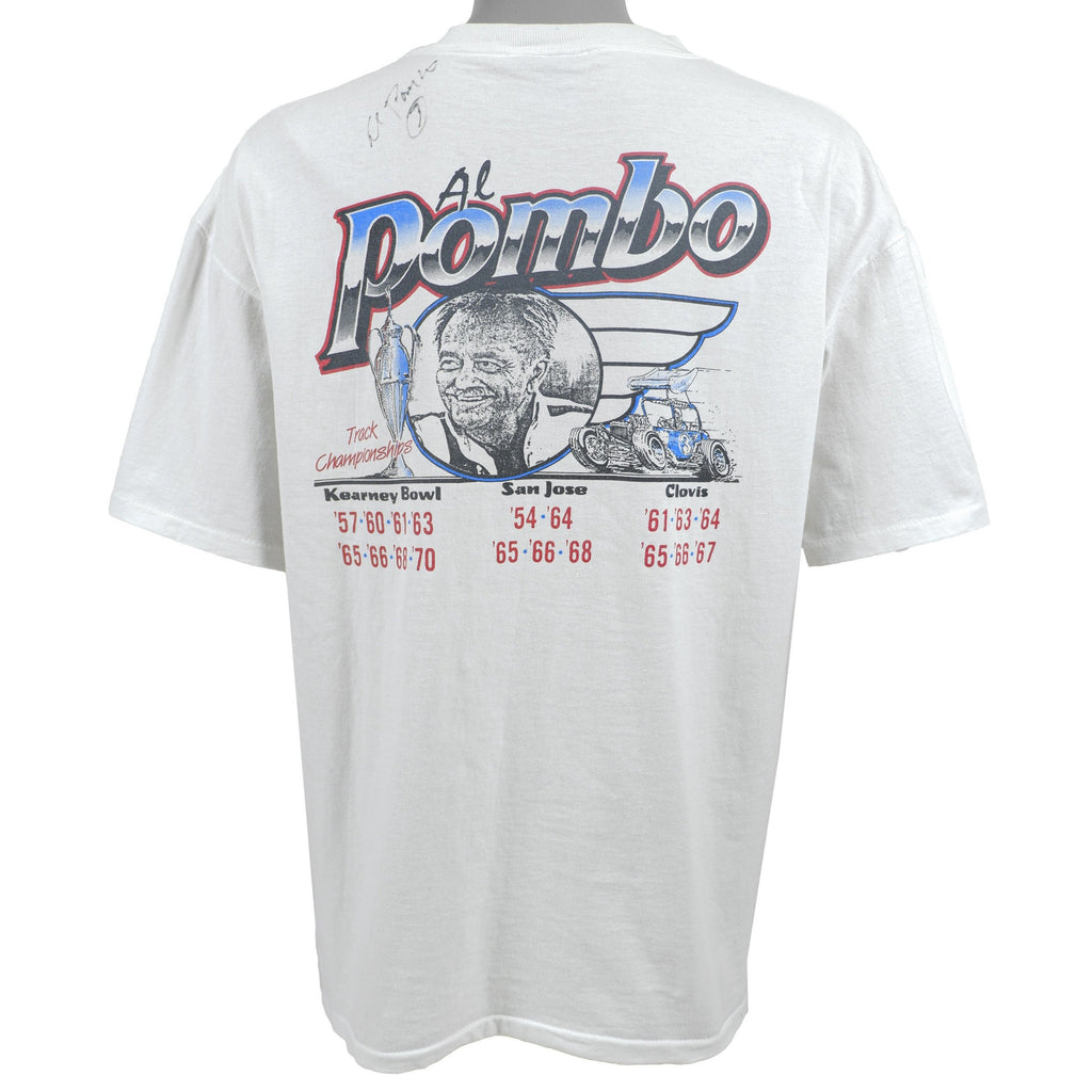 Vintage - Al Pombo - The Living Legend Signed T-Shirt 1990s Large Vintage Retro