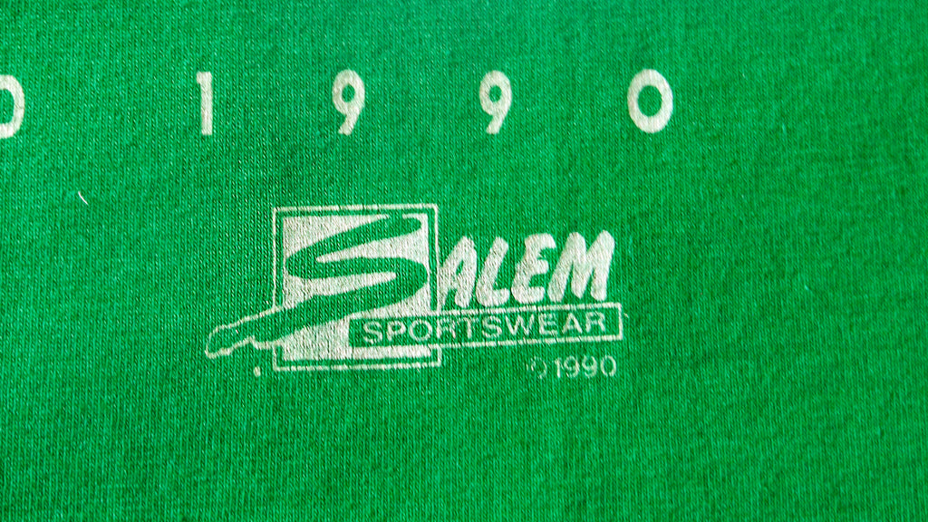 NBA (Salem) - Johnny Most Night - at Sport Channel T-Shirt 1990 Large Vintage Retro NBA Basketball
