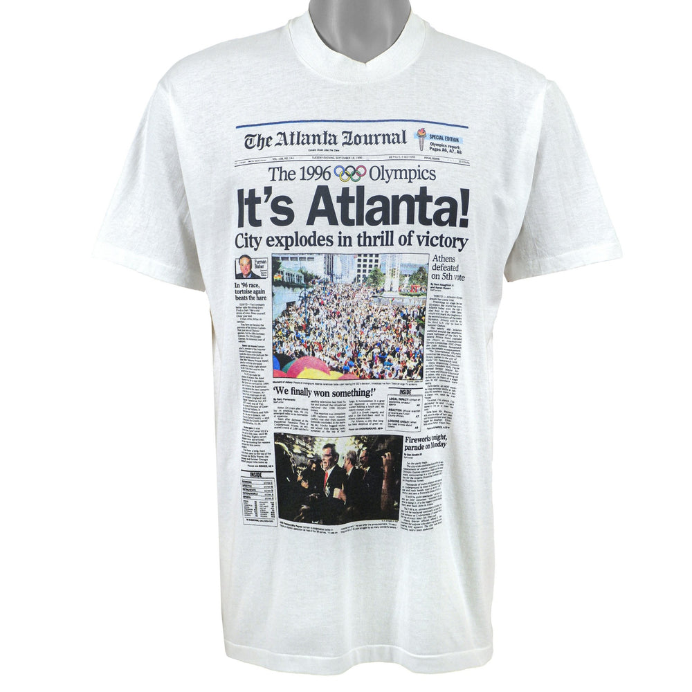 Vintage - The 1996 Olympics Its Atlanta T-Shirt 1990 Medium Vintage Retro
