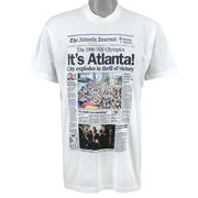 Vintage - The 1996 Olympics Its Atlanta T-Shirt 1990 Medium Vintage Retro