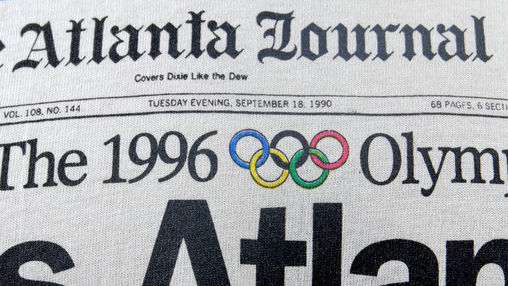 Vintage - The 1996 Olympics Its Atlanta T-Shirt 1990 Medium Vintage Retro