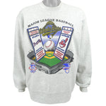 MLB (Salem) - Braves VS Indians World Series Champions Sweatshirt 1995 Large Vintage Retro Baseball