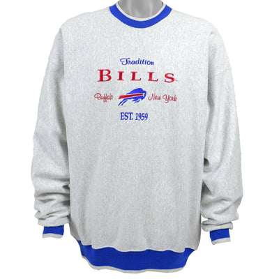 NFL (Legends) - Buffalo Bills, New York Crew Neck Sweatshirt 1990s X-Large