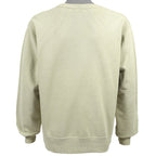 Champion - Beige Classic Crew Neck Sweatshirt 1990s Large Vintage Retro