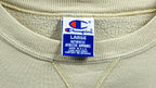 Champion - Beige Classic Crew Neck Sweatshirt 1990s Large Vintage Retro