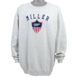 Vintage - Miller Spell-Out Crew Neck Sweatshirt 1990s X-Large Vintage Retro