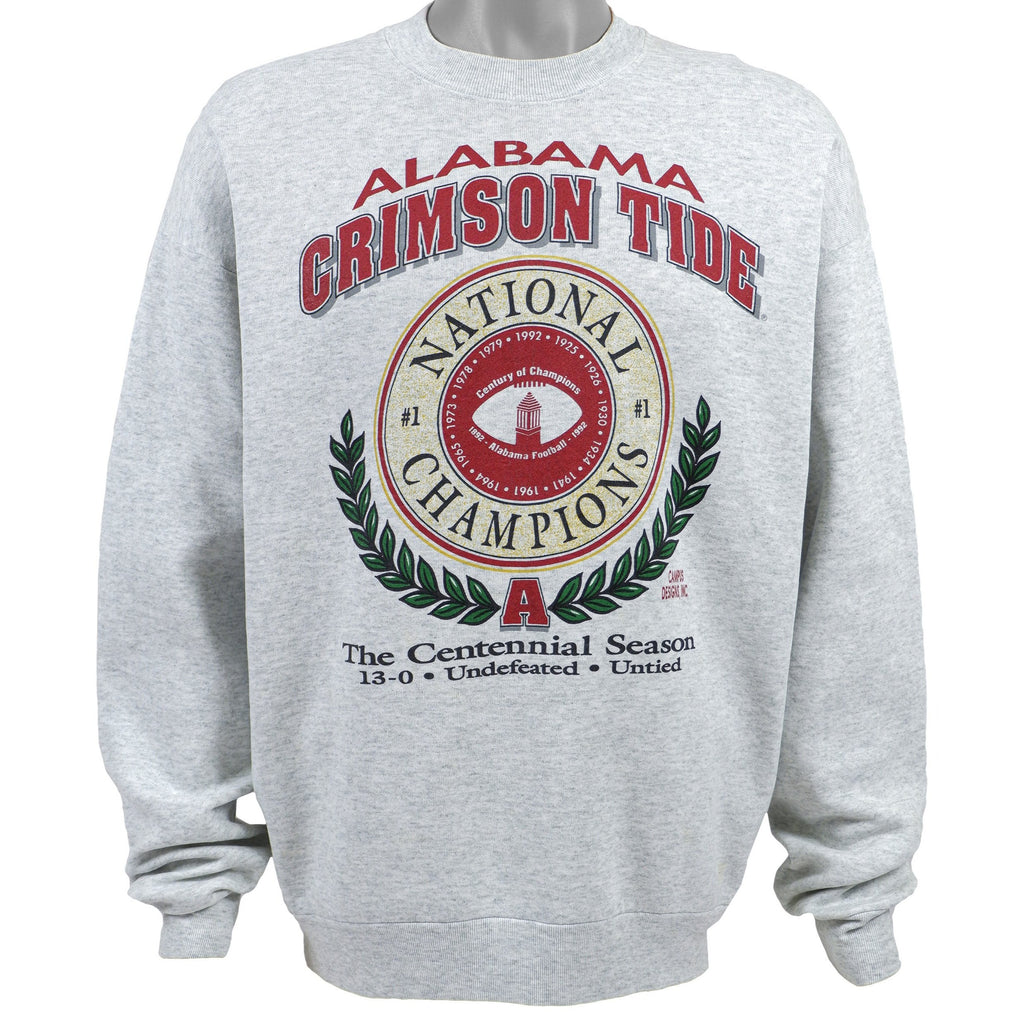 NCAA - Alabama Crimson Tide Spell-Out Sweatshirt 1992 Large Vintage Retro College Football