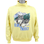 Vintage (Daquin) - Wolves Ours To Protect Turtleneck Sweatshirt 1990s Large