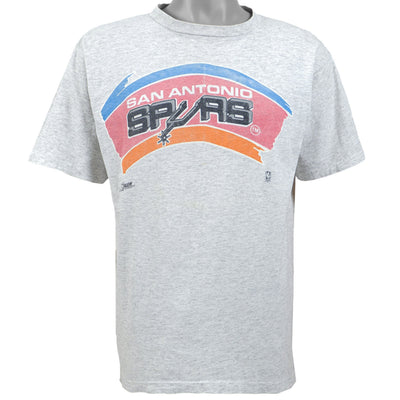NBA (Salem) - San Antonio Spurs Spell-Out T-Shirt 1990s Large