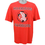 Vintage (Hanes) - Harrison Warriors T-Shirt 1990s X-Large Vintage Retro College Basketball Football