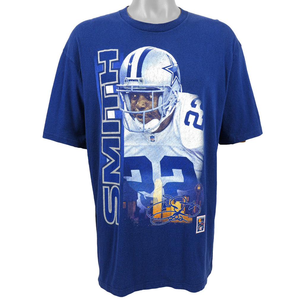 Starter - Dallas Cowboys - Smith Blue T-Shirt 1990s Large Vintage Retro Football