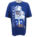 Starter - Dallas Cowboys - Smith Blue T-Shirt 1990s Large Vintage Retro Football