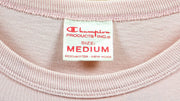 Champion - Pink Spell-Out T-Shirt 1990s Medium Vintage Retro