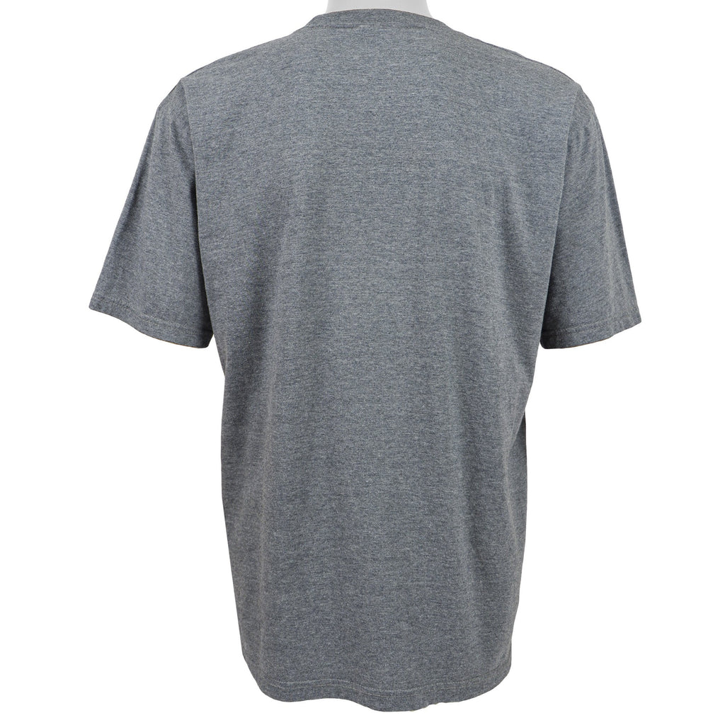Tommy Hilfiger - Dark Grey Spell-Out T-Shirt 1990s Large Vintage Retro