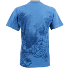 Vintage (Signal Sport) - Blue Embroidered Dolphins in the Ocean T-Shirt 1990s Medium Vintage Retro