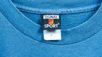 Vintage (Signal Sport) - Blue Embroidered Dolphins in the Ocean T-Shirt 1990s Medium Vintage Retro