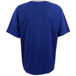 Disney - Blue Mickey V-Neck T-Shirt 1990s Large Vintage Retro