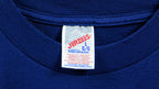 Vintage (Jerzees) - Blue Safari Expedition Printed T-Shirt 1990s Large Vintage Retro