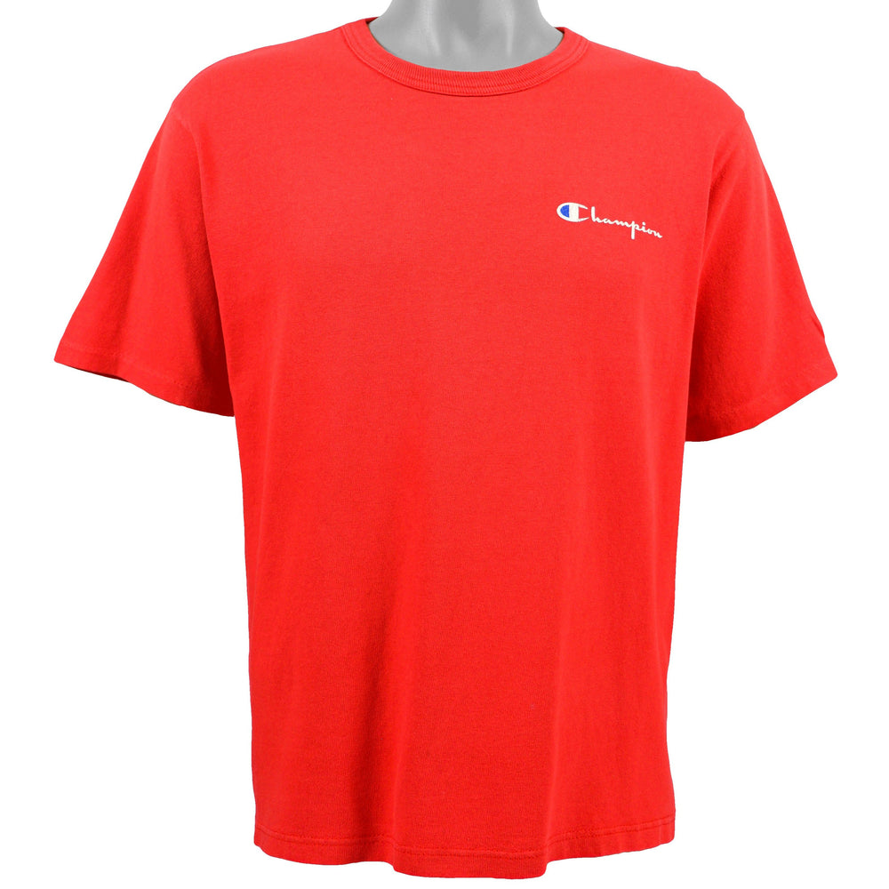 Champion - Red T-Shirt 1990s Medium Vintage Retro