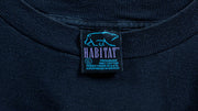 Vintage - Black Printed T-Shirt 1990s Large Vintage Retro