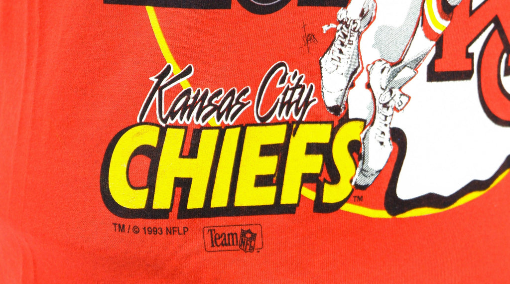 NFL (Salem) - Chiefs Joe Montana #19 Deadstock T-Shirt 1990s Small Vintage Retro Football
