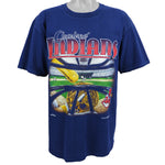 MLB (Nutmeg) - Cleveland Indians T-Shirt 1995 Large Vintage Retro Baseball