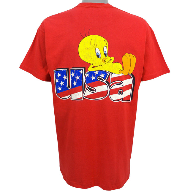 Looney Tunes (Delta) Tweety USA single Stitch T-Shirt 1995 Large