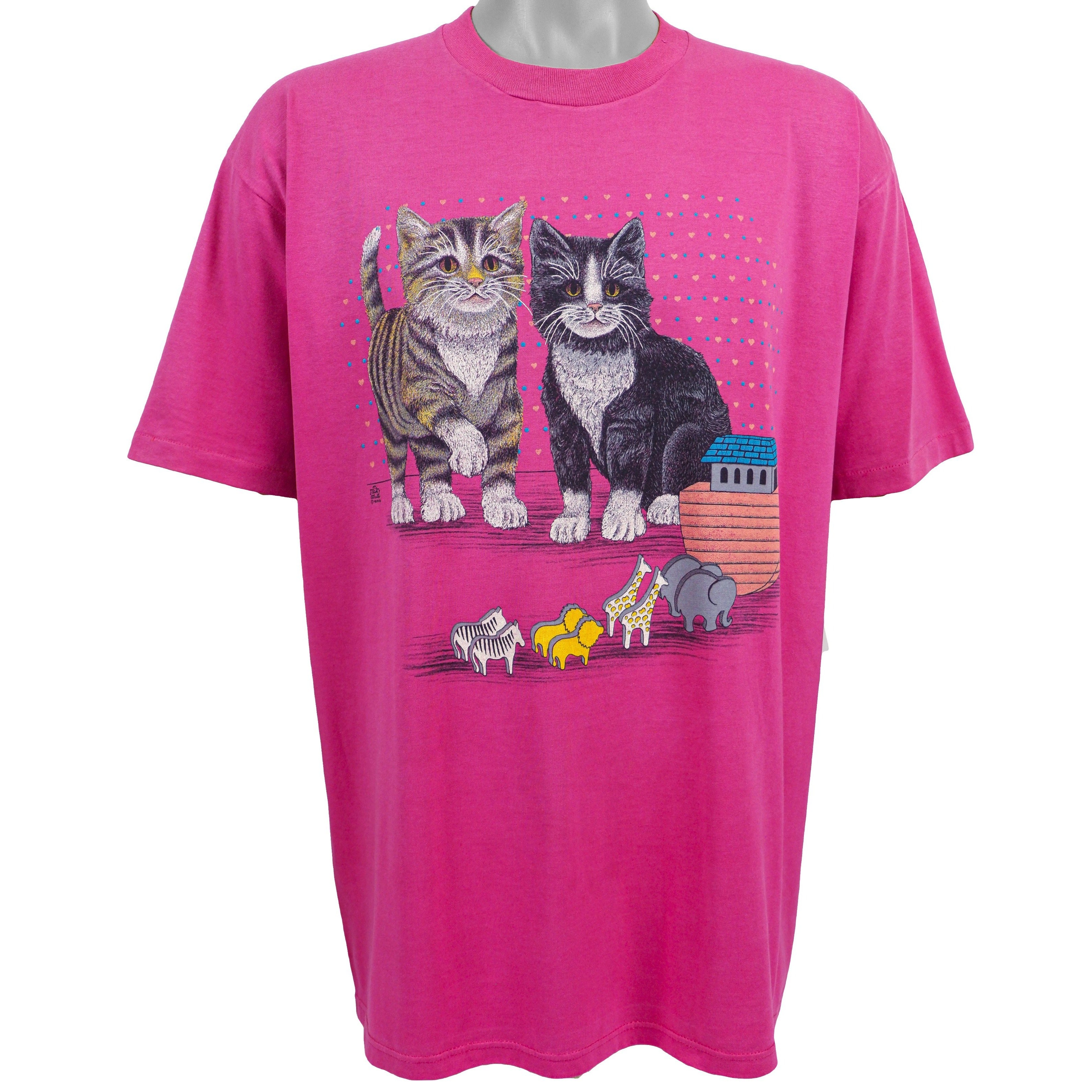 Vintage - Pink Kitty T-Shirt 1993 X-Large Vintage Retro