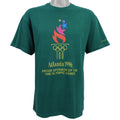 Vintage (Hanes) - Green Atlanta Olympic T-Shirt 1996 Large Vintage Retro