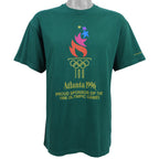 Vintage (Hanes) - Green Atlanta Olympic T-Shirt 1996 Large Vintage Retro