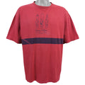 Tommy Hilfiger - Red Surfing Spell-Out T-Shirt 1990s X-Large Vintage Retro
