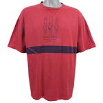 Tommy Hilfiger - Red Authentic Classics Surfing Spell-Out T-Shirt 1990s X-Large