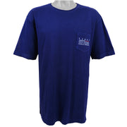 Tommy Hilfiger - Blue Spell-Out T-Shirt X-Large Vintage Retro