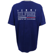 Tommy Hilfiger - Blue Spell-Out T-Shirt X-Large Vintage Retro