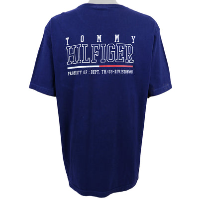 Tommy Hilfiger - Blue Property Of: Dept. Th/03-Division #8 Spell-Out T-Shirt X-Large