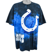NFL - Indianapolis Colts Spell-Out T-Shirt 1990s X-Large Vintage Retro Football