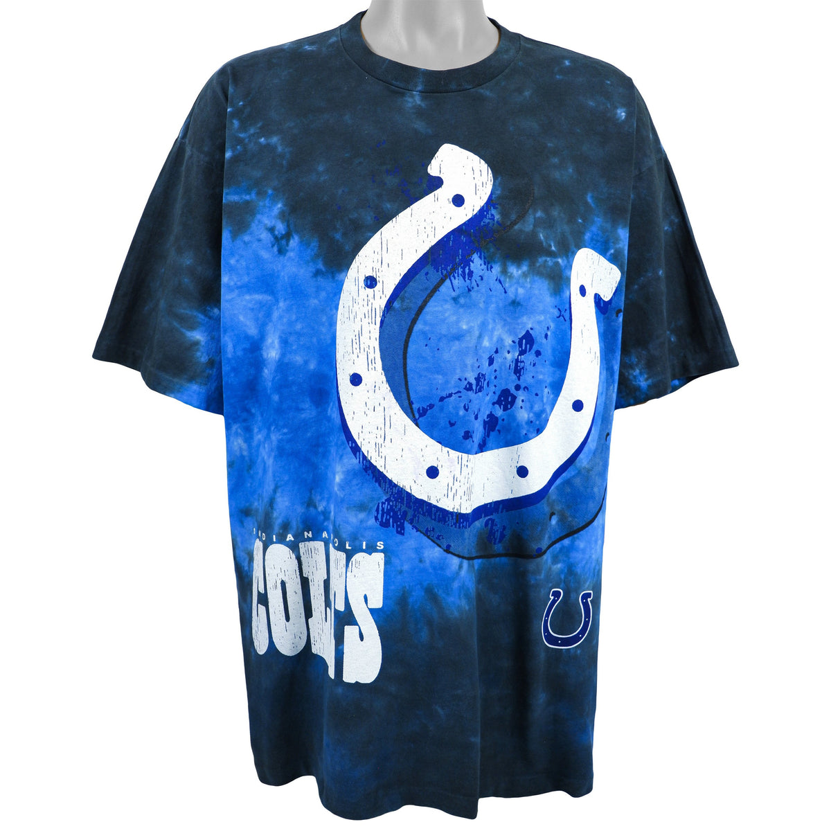 NFL - Indianapolis Colts Spell-Out T-Shirt 1990s X-Large Vintage Retro Football