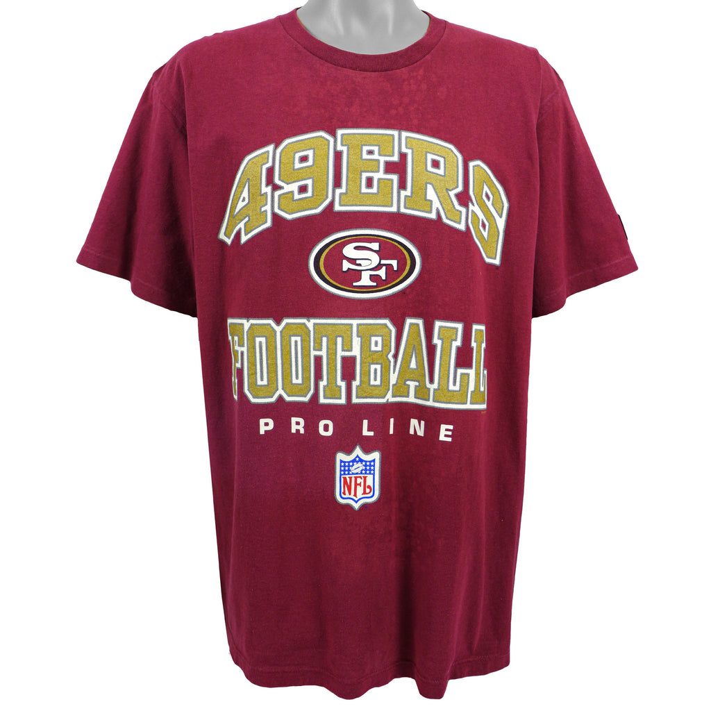 Starter - San Francisco 49ers Spell-Out T-Shirt 1990s Large Vintage Retro Football