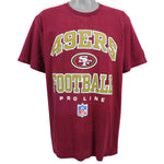 Starter - San Francisco 49ers Spell-Out T-Shirt 1990s Large Vintage Retro Football