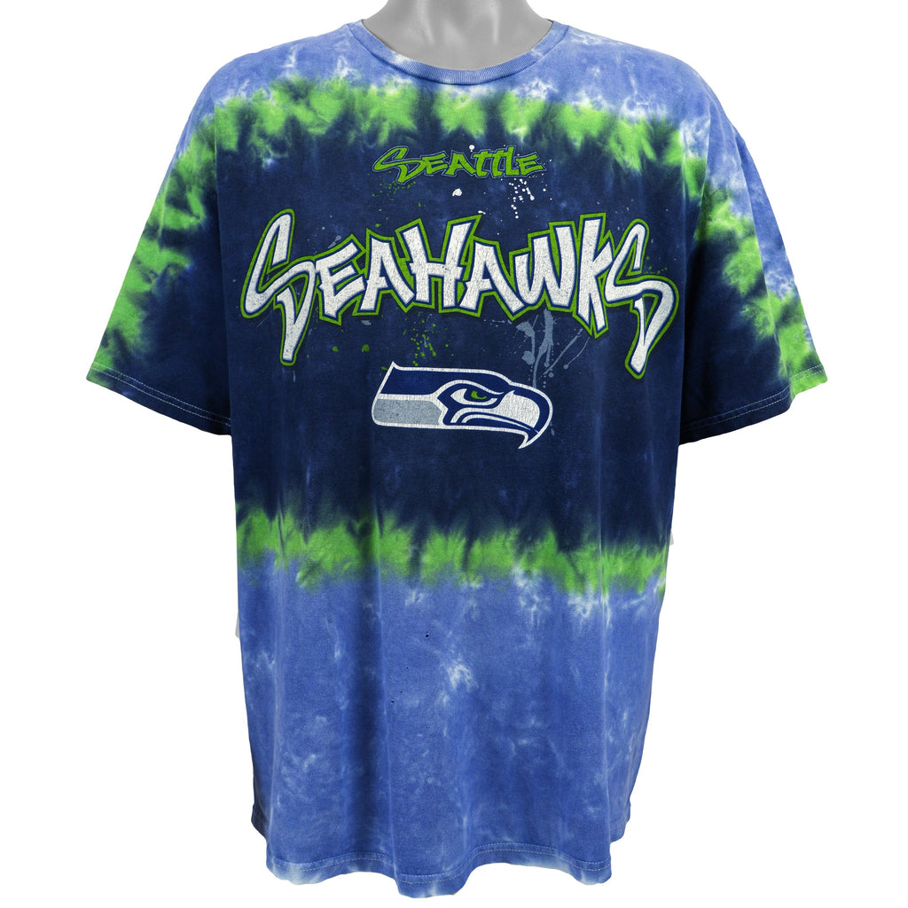 NFL - Seattle Seahawks Big Logo T-Shirt 1990s XX-Large Vintage Retro Football