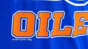 NHL - Edmonton Oilers Spell-Out T-Shirt 1988 X-Large Vintage Retro Hockey