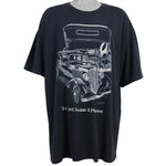 Vintage (Lee) - Black 34 Ford Sedan & Phaeton T-Shirt 1990s XX-Large