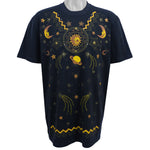 Vintage - Black Universe T-Shirt 1990s X-Large Vintage Retro