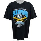 MLB (Lee) - Florida Marlins Spell-Out T-Shirt 1997 X-Large Vintage Retro Baseball