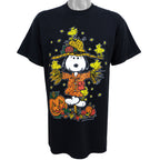 Vintage (Delta) - Black Peanuts T-Shirt Large Vintage Retro